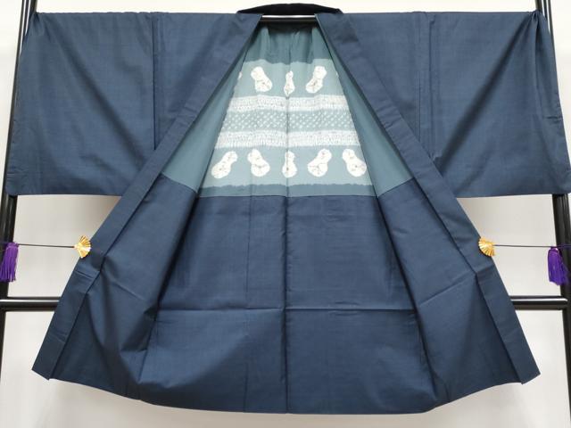 平和屋着物●極上 男性 本場大島紬 アンサンブル キングサイズ 100亀甲 総詰め 阪急百貨店扱い 逸品 CYAA4200s6