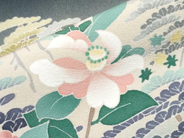 平和屋本店●極上 本加賀友禅作家 宮野勇造 黒留袖 枝花文 暈し染め 逸品 CYAA4202s6