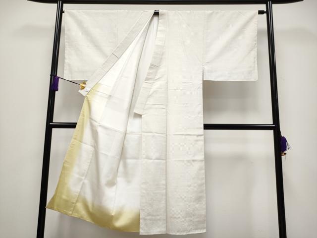 平和屋本店●極上 男性 奥越後絣 手織 キングサイズ 証紙付き 逸品 未使用 CYAA4204s6