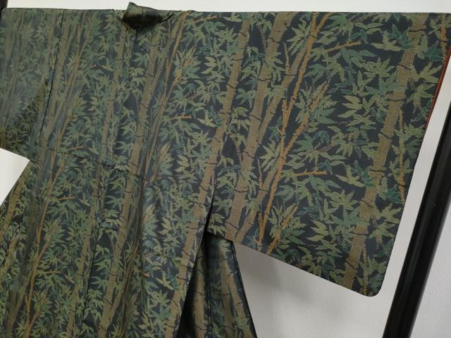平和屋着物●極上 本場大島紬 笹竹文 まるやま扱い 逸品 CYAA4210s6