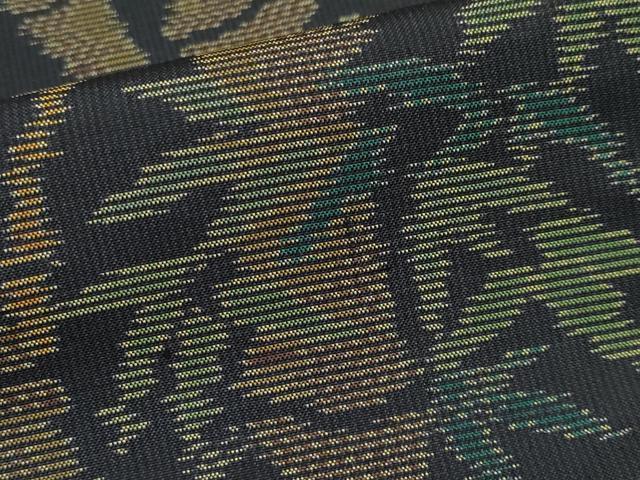 平和屋着物●極上 本場大島紬 笹竹文 まるやま扱い 逸品 CYAA4210s6