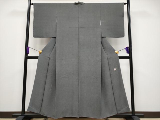 平和屋着物●極上 江戸小紋 作家物 角通し 黒地 逸品 未使用 CYAA4214s6