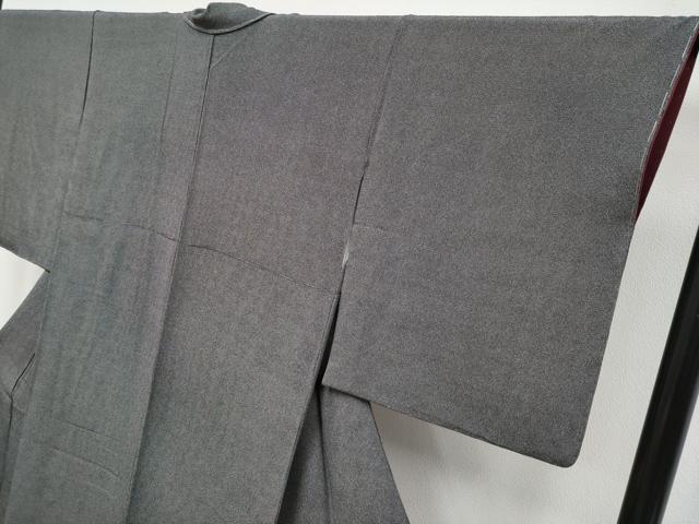 平和屋着物●極上 江戸小紋 作家物 角通し 黒地 逸品 未使用 CYAA4214s6
