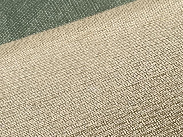 平和屋本店●極上 訪問着 紬地 横段文 朽葉色地 逸品 CYAA4283s6