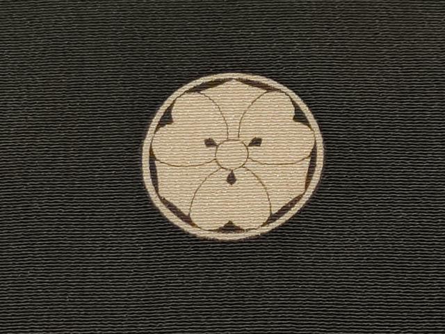 平和屋着物●極上 アンティーク 大正ロマン 中国三大刺繍 相良刺繍 黒留袖 駒刺繍 群鶴枝松文 金彩 逸品 CYAA4289s6