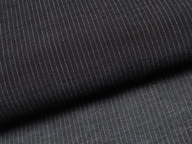 平和屋本店*極上 夏物 本場琉球絣 夏琉球 縞 黒地 証紙付き 逸品 未使用 CYAA4297s6