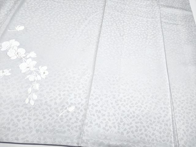 平和屋本店●極上 訪問着 総刺繍 胡蝶蘭 暈し染め 金糸 紫水晶色地 逸品 未使用 CYAA4352s6