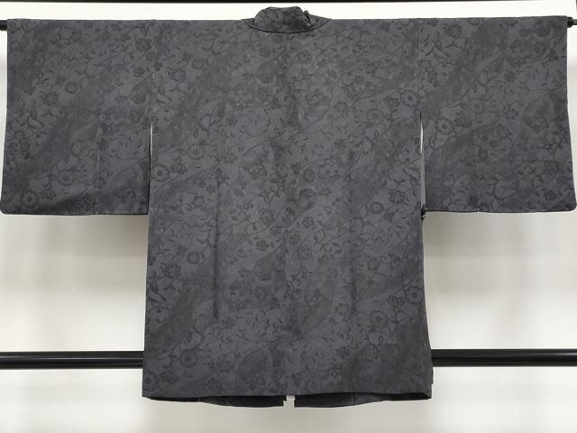 平和屋着物∞極上 道中着 二部式 お召地 更紗花唐草文 反端付き 逸品 未使用 CYAA4361s6