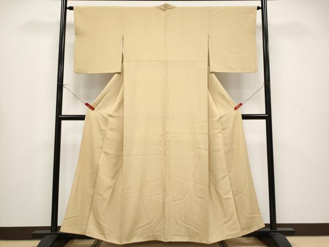 平和屋着物●極上 色無地 丁子色 逸品 CYAA4366s6