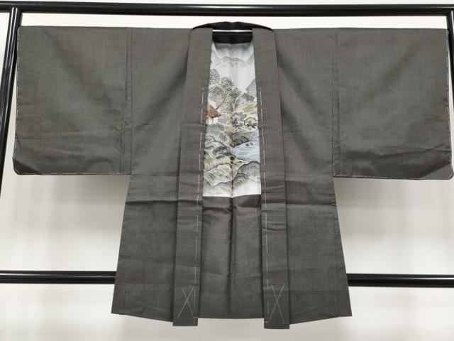 平和屋着物●極上 男性 紬 アンサンブル 亀甲柄 逸品 未使用 CYAA4393s6