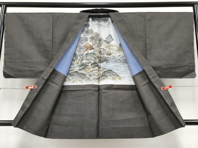 平和屋着物●極上 男性 紬 アンサンブル 亀甲柄 逸品 未使用 CYAA4393s6