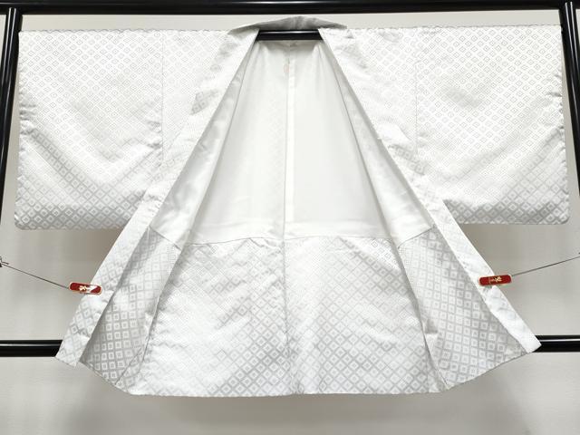 平和屋着物●極上 男性 紋付き・羽織セット 舞台衣装 白地 洗える着物 逸品 CYAA4396s6