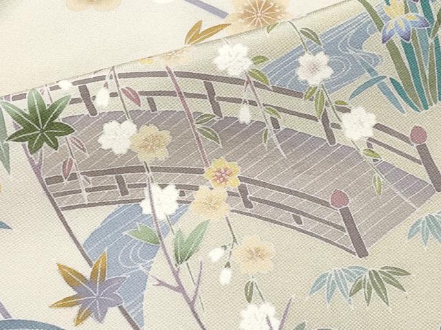 平和屋本店●極上 訪問着 友禅 作家物 御所解文 暈し染め 逸品 未使用 CYAA4471s6