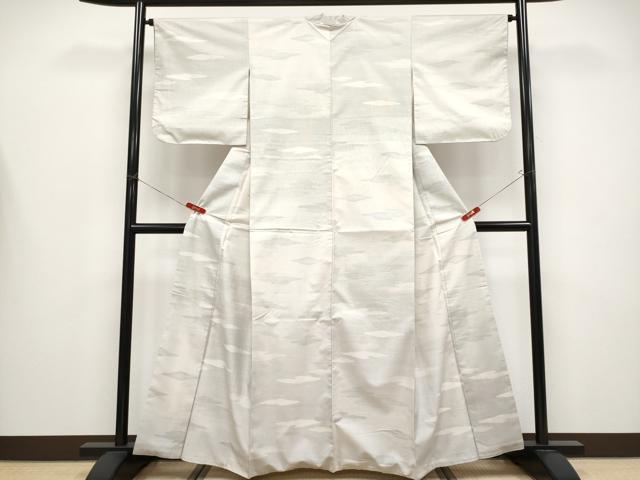 平和屋着物●極上 本場大島紬 白大島 9マルキ 霞文 松坂屋扱い 逸品 CYAA4484s6