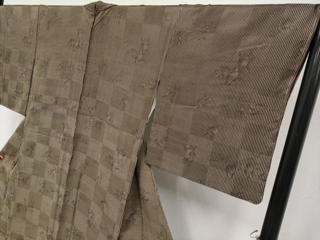 平和屋着物●極上 訪問着 鳥獣戯画 榛色地 逸品 未使用 CYAA4487s6