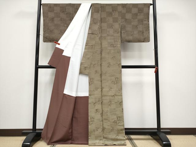 平和屋着物●極上 訪問着 鳥獣戯画 榛色地 逸品 未使用 CYAA4487s6
