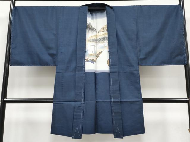 平和屋着物●極上 男性 本場大島紬 アンサンブル トールサイズ 100亀甲 総詰め 反端付き 逸品 未使用 CYAA4531s6