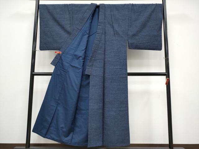 平和屋着物●極上 男性 本場結城玉紬 結織苑 アンサンブル キングサイズ 杢 証紙・反端付き 逸品 CYAA4532s6