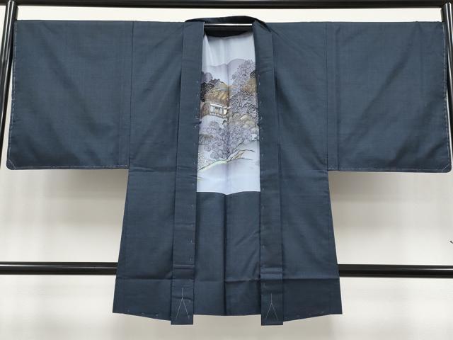 平和屋着物●極上 男性 本場大島紬 アンサンブル 100亀甲 総詰め 松山茂治作 証紙付き 逸品 未使用 CYAA4535s6