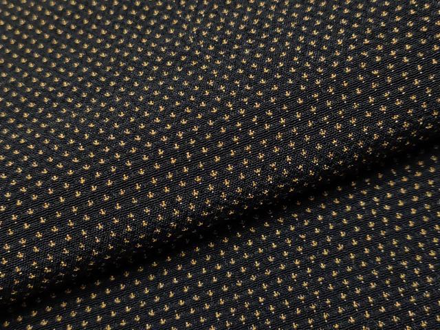 平和屋着物●極上 本塩沢 蚊絣 黒地 逸品 CYAA4628s6