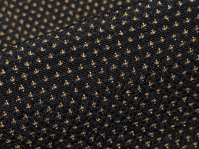 平和屋着物●極上 本塩沢 蚊絣 黒地 逸品 CYAA4628s6