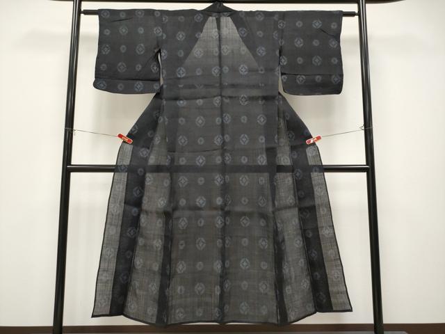 平和屋本店*極上 夏物 重要無形文化財 本場宮古上布 七宝文 苧麻 逸品 CYAA4633s6