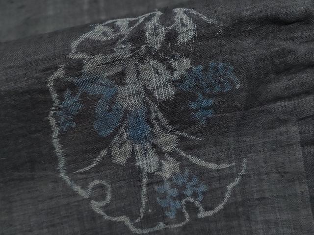 平和屋本店*極上 夏物 重要無形文化財 本場宮古上布 雪輪花文 苧麻 逸品 CYAA4634s6