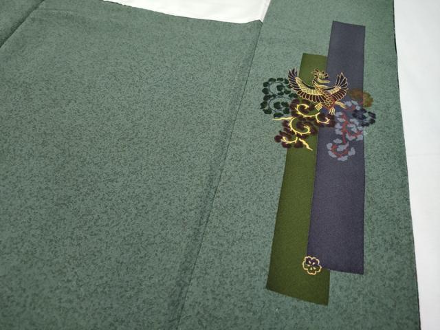 平和屋本店●極上 前田仁仙 仁仙更紗 小紋 鳳凰花唐草文 逸品 CYAA4646s6
