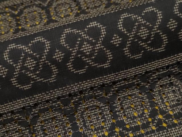 平和屋本店●極上 中国三大刺繍 スワトウ刺繍 本場大島紬 9マルキ 横段吉祥文 逸品 CYAA4647s6