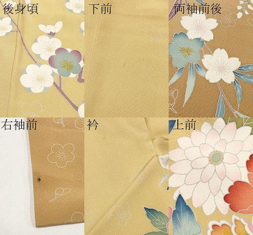 平和屋着物●極上 振袖 友禅 作家物 花車文 暈し染め 逸品 CYAA4649s6