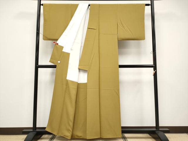 平和屋着物●極上 色無地 桑茶色地 鈴乃屋扱い 逸品 CYAA4663s6