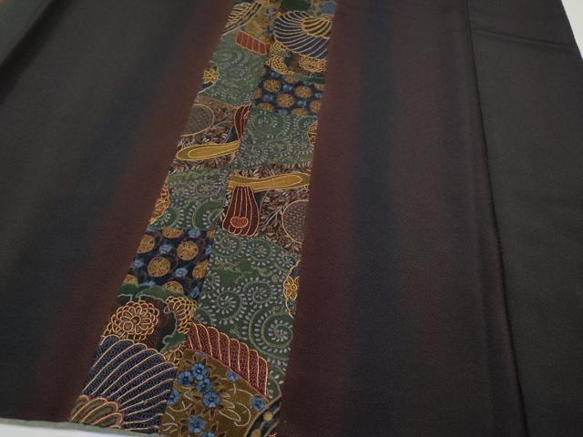 平和屋着物●極上 中国三大刺繍 スワトウ相良刺繍 総刺繍 訪問着 花唐草文 金糸 鬼しぼ縮緬 やまと誂製 逸品 CYAA4722s6