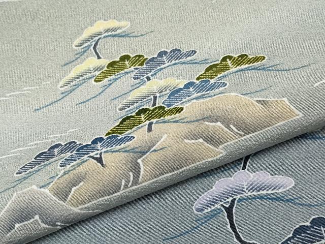 平和屋本店●極上 名門・上野家 四代目 上野真(二代目 上野為二) 訪問着 浜松文 暈し染め 逸品 CYAA4723s6