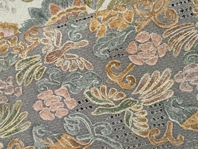 平和屋本店●極上 中国三大刺繍 スワトウ刺繍 総刺繍 訪問着 更紗花鳥唐草文 暈し染め 金糸 逸品 CYAA4739s6