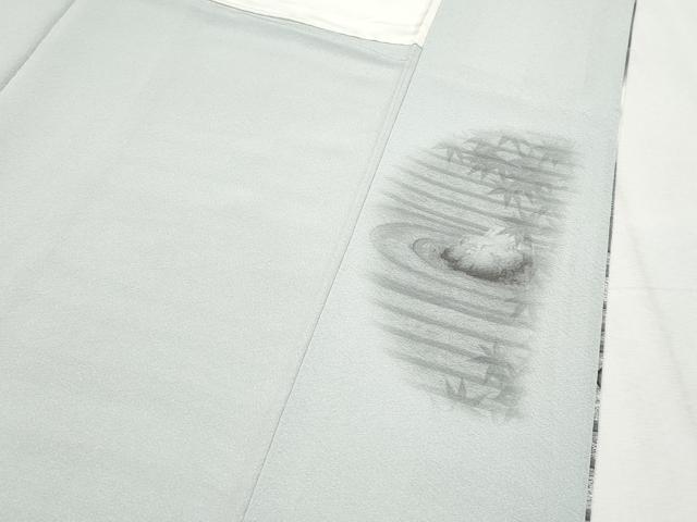 平和屋着物●極上 樋口敦也 訪問着 手描き 石庭文 白地 逸品 CYAA4742s6