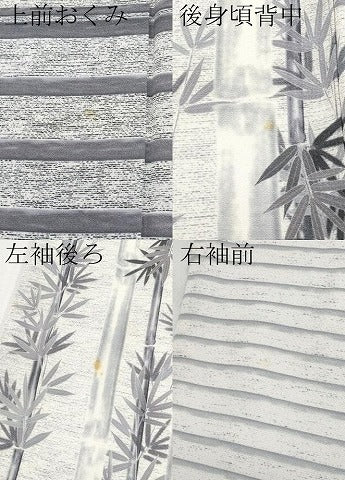 平和屋着物●極上 樋口敦也 訪問着 手描き 石庭文 白地 逸品 CYAA4742s6