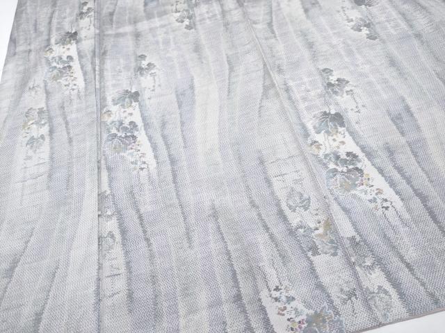 平和屋着物●極上 都喜ヱ門 本場大島紬 白大島 7マルキ 総絣 葡萄蔦の葉文 藤絹織物謹製 証紙付き 逸品 CYAA4776s6