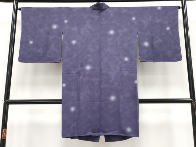 平和屋着物∞極上 道中着 ロング丈 霞文 蛍暈し 深紫色地 逸品 未使用 CYAA4811s6