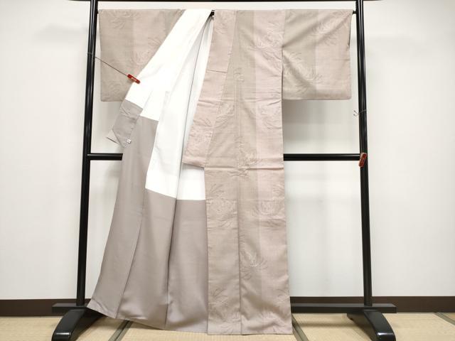 平和屋本店●極上 本場結城紬 重要無形文化財 地機 100亀甲 乱菊 証紙付き 逸品 CYAA4832s6