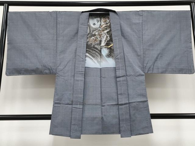 平和屋着物●極上 男性 本場大島紬 アンサンブル 100亀甲 総詰め 工房夢創庵謹製 証紙付き 逸品 未使用 CYAA4844s6