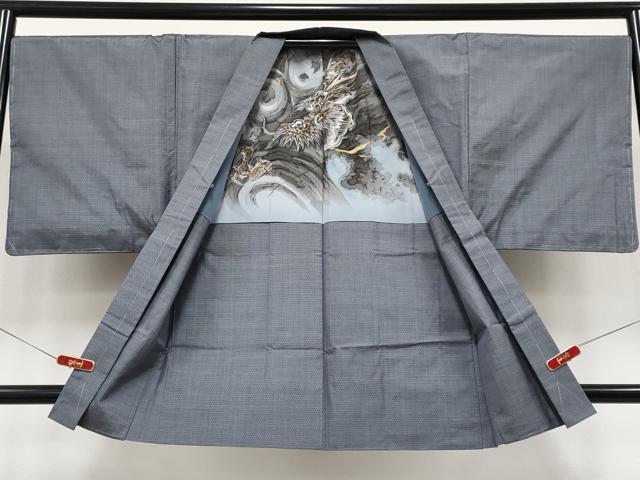 平和屋着物●極上 男性 本場大島紬 アンサンブル 100亀甲 総詰め 工房夢創庵謹製 証紙付き 逸品 未使用 CYAA4844s6