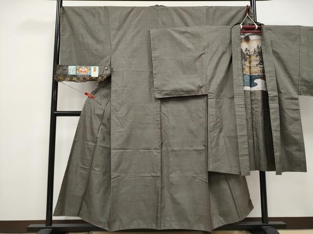 平和屋着物●極上 男性 本場大島紬 アンサンブル 100亀甲 総詰め 中川織物謹製 証紙付き 逸品 未使用 CYAA4845s6
