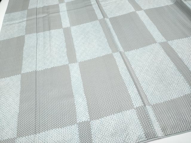 平和屋着物●極上 小紋 変わり市松文様 逸品 CYAA4857s6