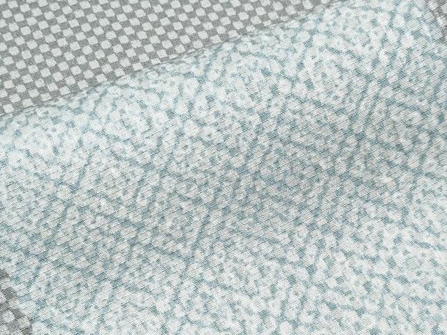 平和屋着物●極上 小紋 変わり市松文様 逸品 CYAA4857s6