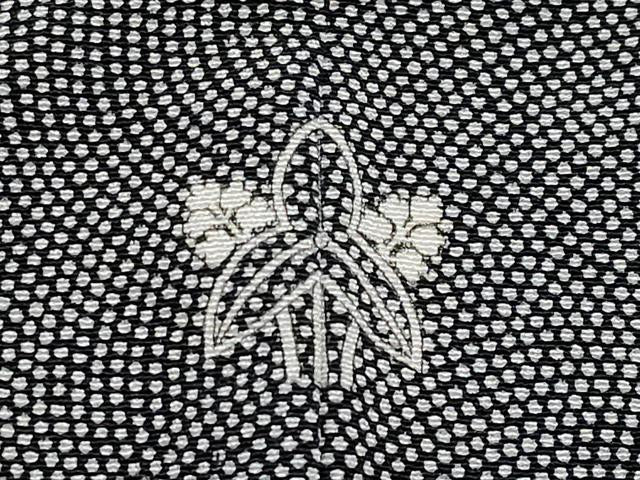 平和屋本店▽極上 人間国宝 小宮康孝 訪問着 江戸小紋 単衣 刺繍 枝花文 黒地 逸品 CYAA4877s6