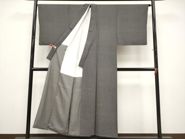 平和屋着物●極上 男性 江戸小紋 蓑亀 黒地 逸品 CYAA4899s6