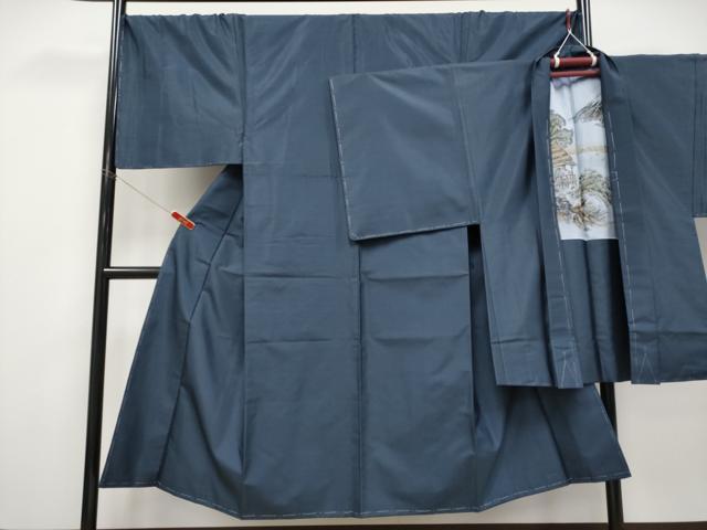 平和屋着物●極上 男性 本場大島紬 アンサンブル キングサイズ 80亀甲 総詰め 逸品 未使用 CYAA4907s6