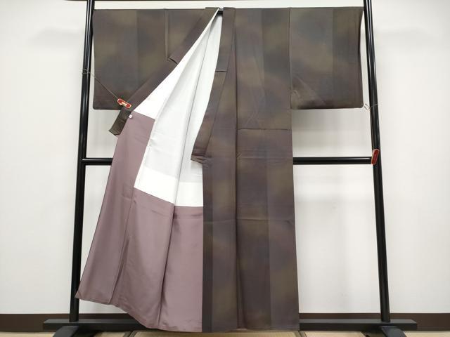 平和屋本店●極上 男性 お召 キングサイズ 霞文 逸品 CYAA4961s6