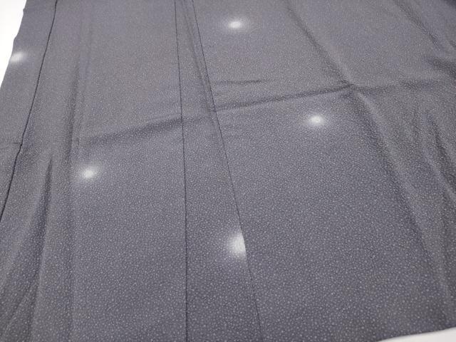 平和屋本店∞極上 工芸呉服 芥川 長羽織 あられ文 蛍暈し 濃鼠色地 たとう紙付き 逸品 CYAA4965s6