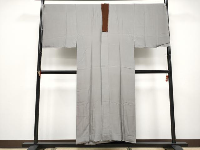 平和屋本店●極上 男性 源氏紬 アンサンブル・長襦袢セット キングサイズ 涅色 布四季庵 証紙付き 逸品 未使用 CYAA4997s6